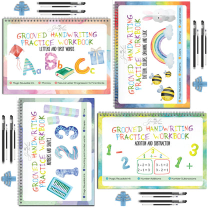 Reusable Grooved Handwriting Workbook for Kids